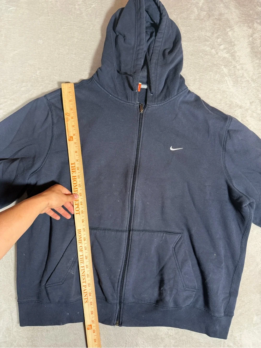 Nike Men's Dark Navy Full-Zip Hooded Sweatshirt